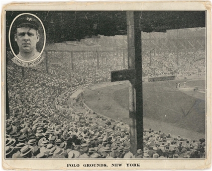 1911 Berger Postcards New York Giants Polo Grounds Souvenir Foldout